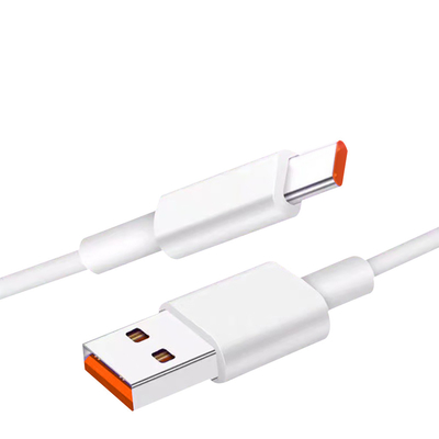 USB 3,1 кабеля 20V 3A 60W данным по USB белого цвета длины 1m поручая для быстрый поручать