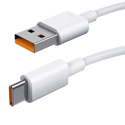 USB 3,1 кабеля 20V 3A 60W данным по USB белого цвета длины 1m поручая для быстрый поручать