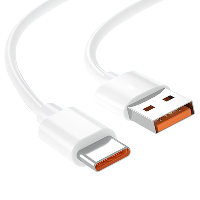 USB 3,1 кабеля 20V 3A 60W данным по USB белого цвета длины 1m поручая для быстрый поручать