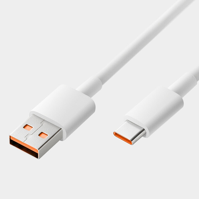 USB 3,1 кабеля 20V 3A 60W данным по USB белого цвета длины 1m поручая для быстрый поручать