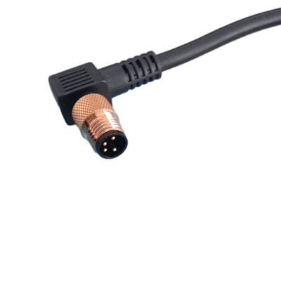 Подгонянные собрания соединителя 4pin кабеля M8 наружного конца длины на открытом воздухе женские водоустойчивые