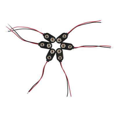 15cm 2 собрания провода кабеля Pin, грузя и регулируя тип зажима батареи проводок провода соединителя щелчковый
