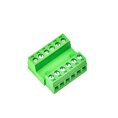 Тангаж провода XK2EDGA 5.08MM соединителя терминального блока PCB зеленого цвета