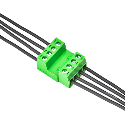 Тангаж провода XK2EDGA 5.08MM соединителя терминального блока PCB зеленого цвета