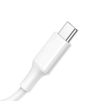 Белый кабель обязанности USB c к c цвета быстрый с курткой PVC 20V 3A 60W