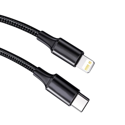 Зарядный кабель USB черного цвета быстрый с заплетенной нейлоном скоростью передачи крышки 10Gbps
