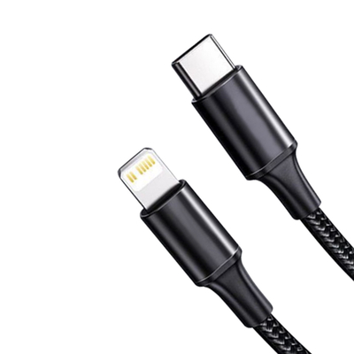 Зарядный кабель USB черного цвета быстрый с заплетенной нейлоном скоростью передачи крышки 10Gbps