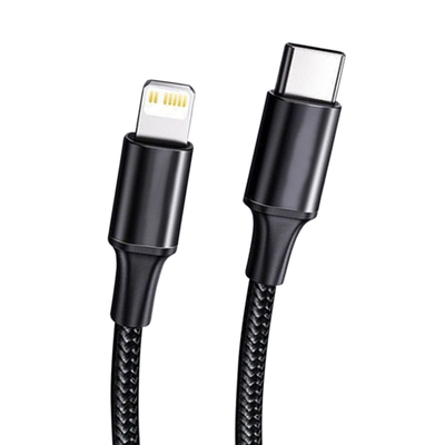 Зарядный кабель USB черного цвета быстрый с заплетенной нейлоном скоростью передачи крышки 10Gbps