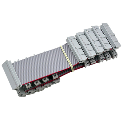 Сборки кабеля цвета IDC серого цвета, DB26 тангаж сборок кабеля 2.54mm