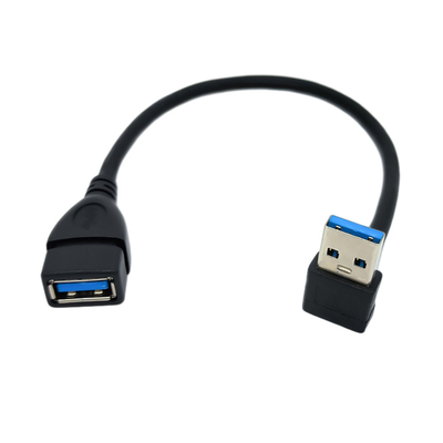 Кабель 90 данным по USB степени прямоугольный поручая с мужчиной USB 3,0 к соединительной муфте с внутренней резьбой