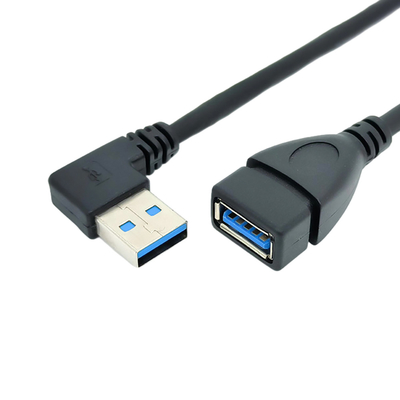 Кабель 90 данным по USB степени прямоугольный поручая с мужчиной USB 3,0 к соединительной муфте с внутренней резьбой