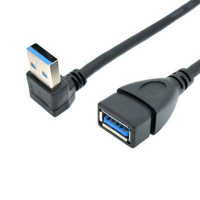 Кабель 90 данным по USB степени прямоугольный поручая с мужчиной USB 3,0 к соединительной муфте с внутренней резьбой