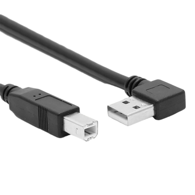 Кабель данным по принтера USB в 1 метр с 90 градусами l типом двойным прямоугольным левым углом