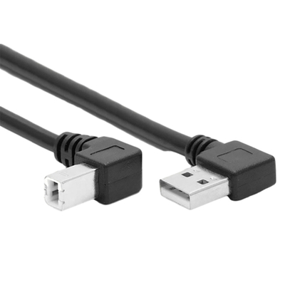 Кабель данным по принтера USB в 1 метр с 90 градусами l типом двойным прямоугольным левым углом