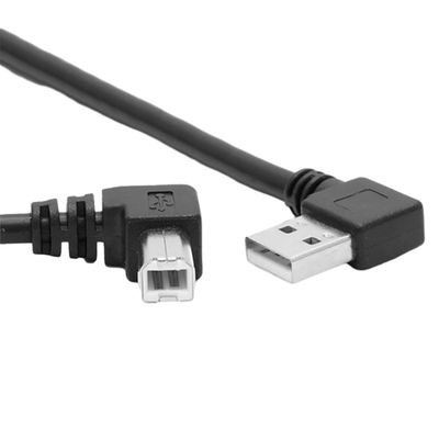 Кабель данным по принтера USB в 1 метр с 90 градусами l типом двойным прямоугольным левым углом