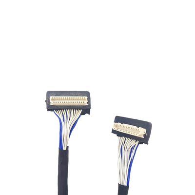 Кабель DF9 31pin изготовленный на заказ LVDS, тип соединителя тангажа коаксиального кабеля 1mm гибкого трубопровода