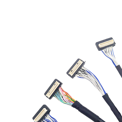 Кабель DF9 31pin изготовленный на заказ LVDS, тип соединителя тангажа коаксиального кабеля 1mm гибкого трубопровода