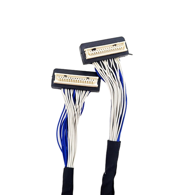 Кабель DF9 31pin изготовленный на заказ LVDS, тип соединителя тангажа коаксиального кабеля 1mm гибкого трубопровода
