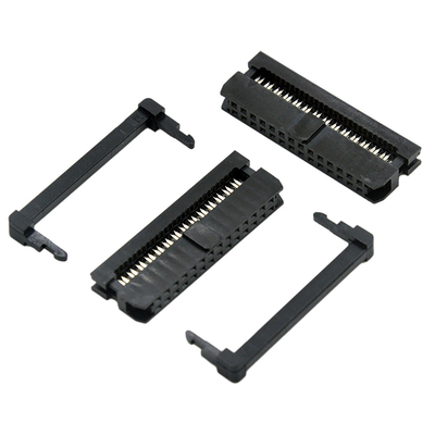 Тангаж цвета 1.27mm 2.0mm черноты кабельного соединителя Pin женщины 14 IDC