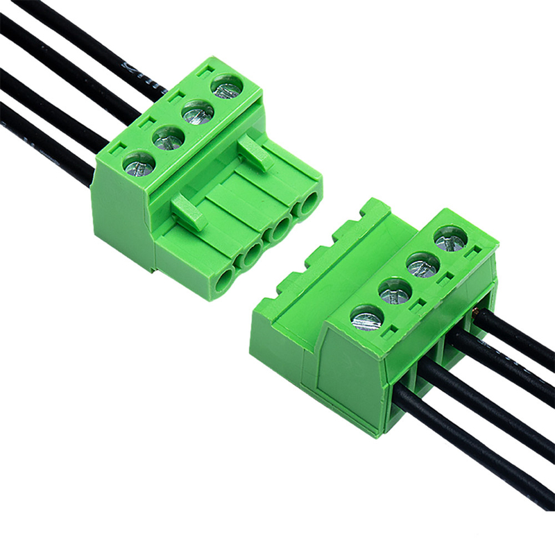 Тангаж провода XK2EDGA 5.08MM соединителя терминального блока PCB зеленого цвета
