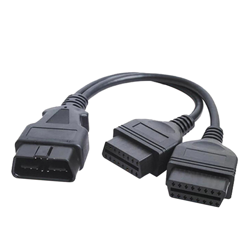 2 в 1 мужчине проводки 16pins провода автомобиля Overmolded к типу Splitter 2 женскому y
