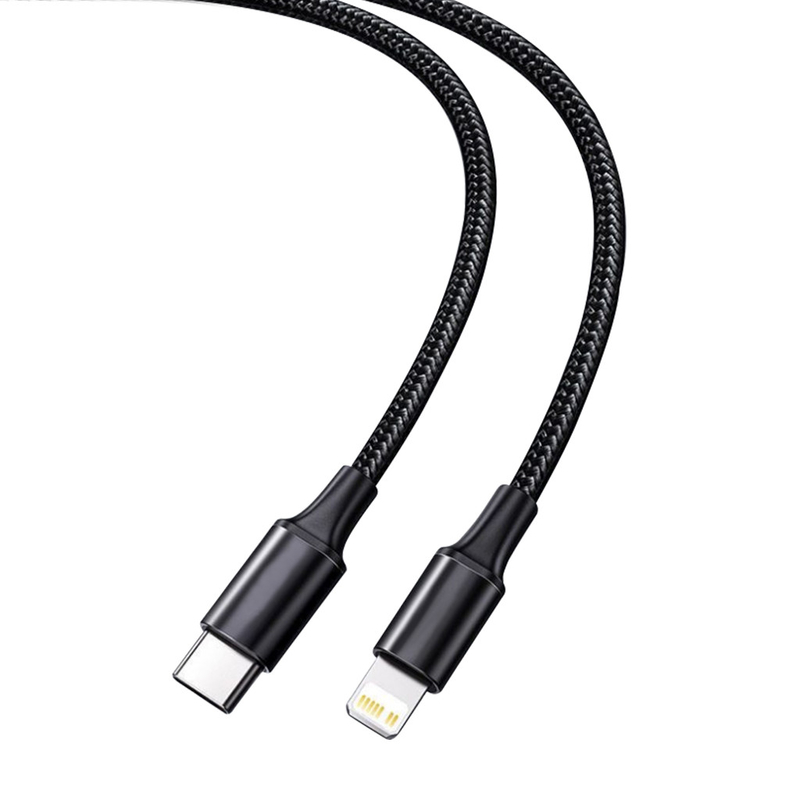 Зарядный кабель USB черного цвета быстрый с заплетенной нейлоном скоростью передачи крышки 10Gbps
