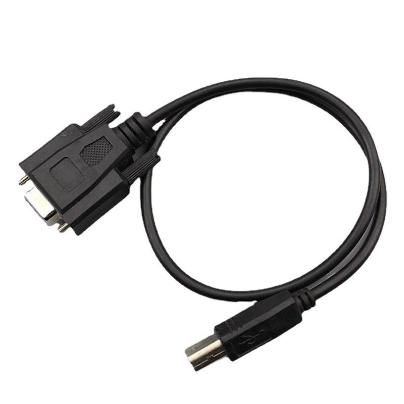 Изготовленная на заказ женщина сборок кабеля DB9 RS232 Overmolding к типу USB 2,0 b мужскому