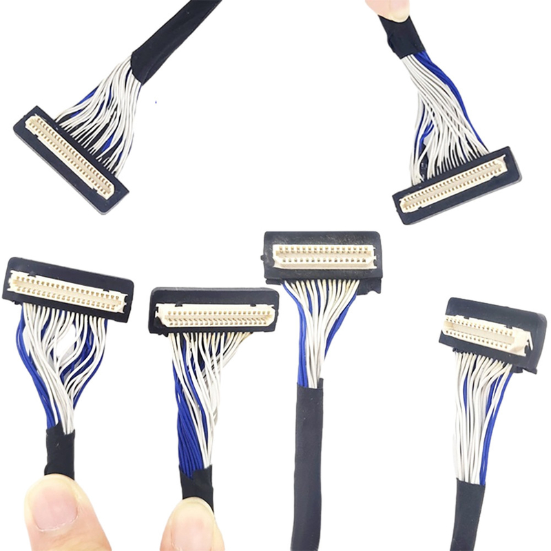 Кабель DF9 31pin изготовленный на заказ LVDS, тип соединителя тангажа коаксиального кабеля 1mm гибкого трубопровода