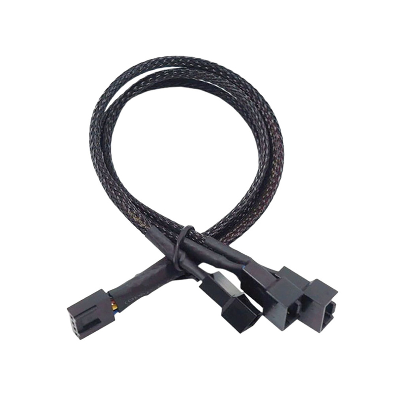 2.54mm Pitch Amp Connector Cable Assemblies Алюминиевая фольга Защищенная проволока для вентилятора ПК