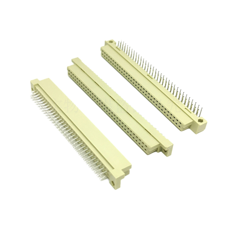 Din41612 2.54mm Pitch DIN Connector 48 Pin Female 3 ряда разъема типа C через отверстие Вертикальная пачка